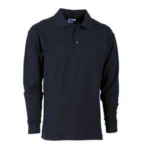 POLO M/LUNGA COTONE BLU GR. 200